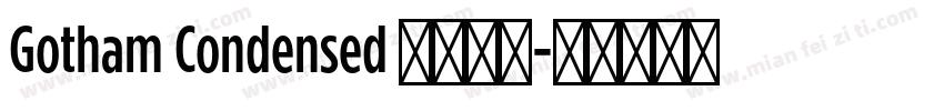 Gotham Condensed 英文字体字体转换